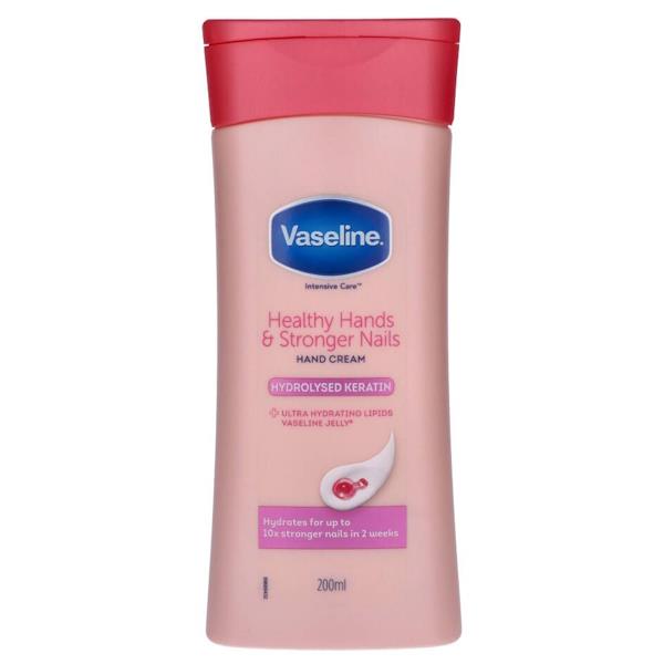 Vaseline Healthy Hands & Stronger Nails Hand Cream 200ml (Case of 6)