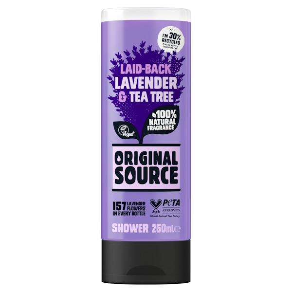 Original Source Laid Back Lavender & Tea Tree Shower Gel 250ml (Case of 6)