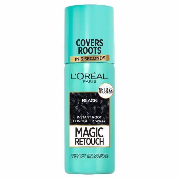 L'Oreal Magic Retouch Instant Root Concealer Spray Black 75ml (Case of 6)