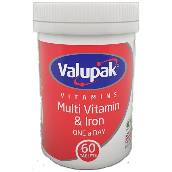 (LT) Valupak Multivitamin & Iron 60 OAD Tablets (Case of 6)