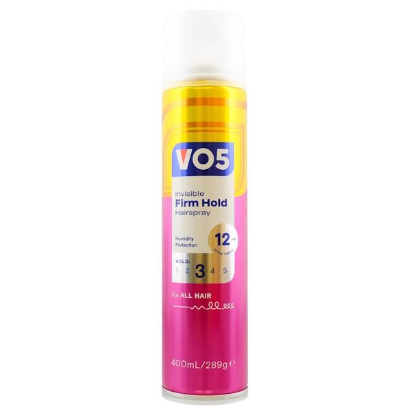 VO5 Invisible Firm Hold Hairspray 400ml (Case of 6)