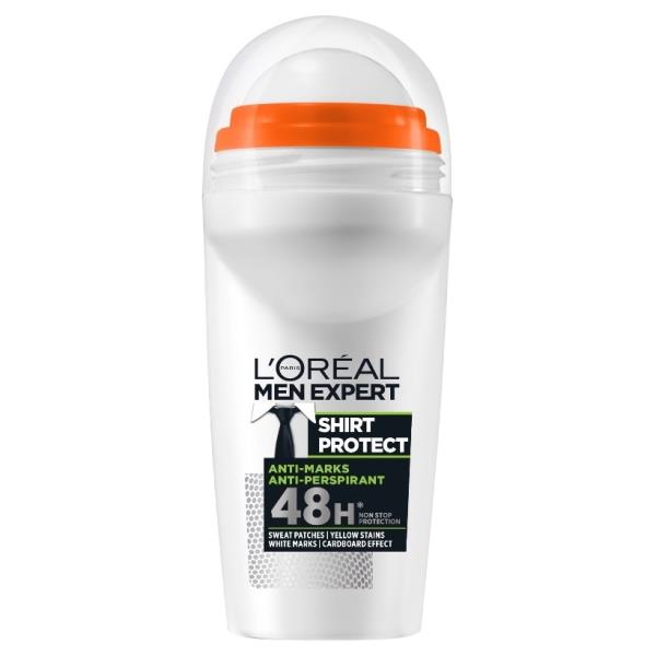 L'Oreal Men Expert Anti-Perspirant Roll-On Shirt Protect 50ml (Case of 6)
