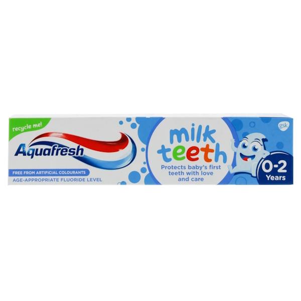 Aquafresh Milk Teeth Toothpaste 0-2 Years 50ml (Case of 12)
