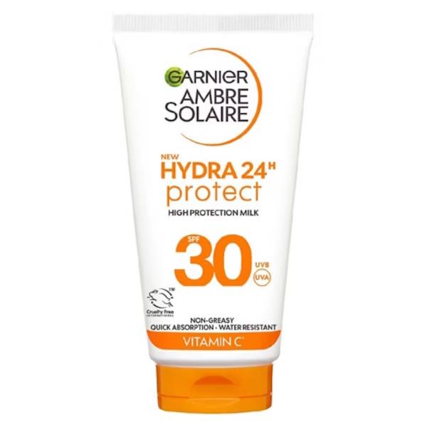 Garnier Ambre Solaire Hydra 24 Protect SPF30 Sun Lotion 50ml (Case of 6)