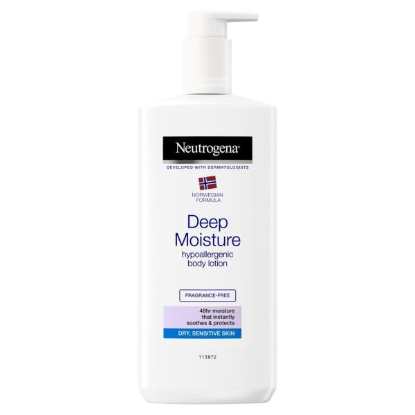 Neutrogena Deep Moisture Hypoallergenic Body Lotion 400ml (6 PACKS)