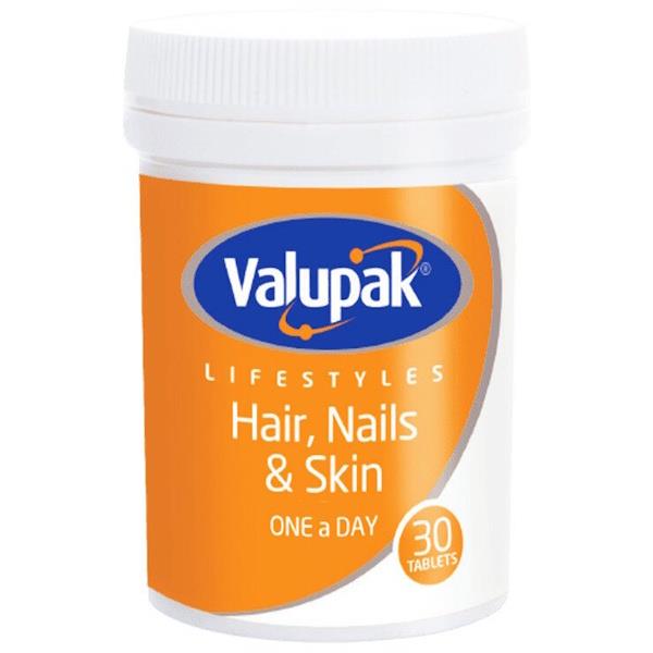 Valupak Lifestyles Hair Nails & Skin 30 Tablets (Case of 6)