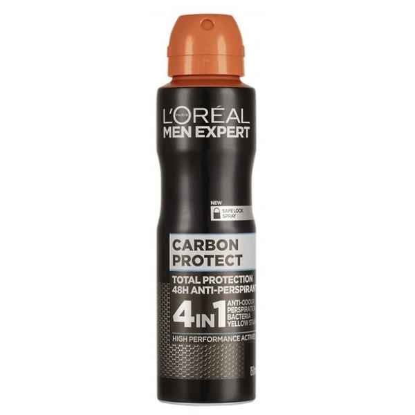 L'Oreal Men Expert Anti-Perspirant Spray Carbon Protect 150ml (Case of 6)