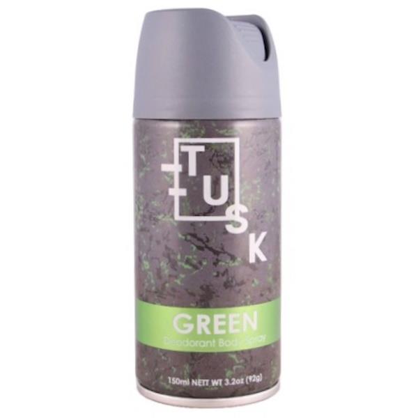 Tusk Green Deodorant Body Spray 150ml (Case of 6)