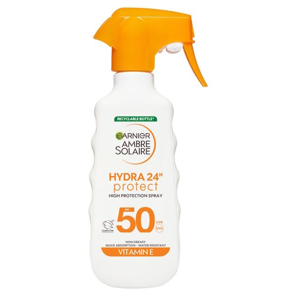 (LT) Garnier Ambre Solaire Hydra 24 Protect SPF50 Sun Spray 270ml (Case of 6)