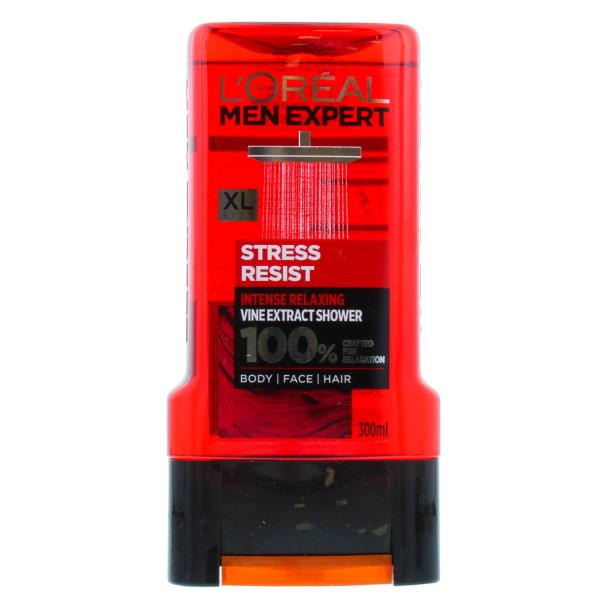 (LT) L'Oreal Men Expert Stress Resist Shower Gel 300ml (Case of 6)
