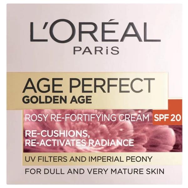 L'Oreal Age Perfect Golden Age Rosy Re-Fortifying Day Cream SPF20 50ml (Case of 6