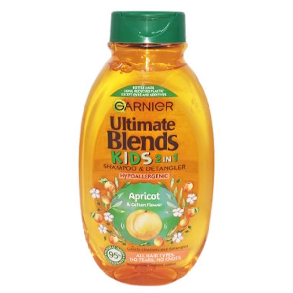 Garnier Ultimate Blends Kids 2in1 Shampoo Apricot & Cotton Flower 250ml (Case of 6)