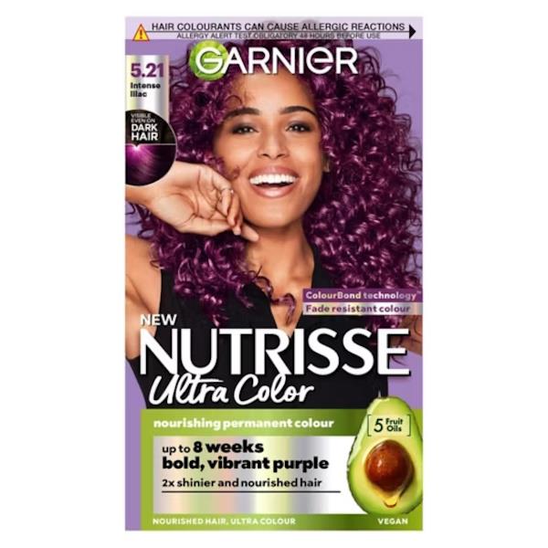 Garnier Nutrisse Ultra Color Permanent Colour 5.21 Intense Lilac (Case of 3)