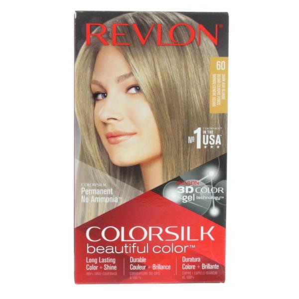 Revlon Colorsilk Permanent Colour 60 Dark Ash Blonde (Case of 3)