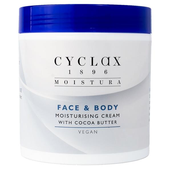 Cyclax 1896 Moistura Face & Body Moisturising Cream 500ml (Case of 6)