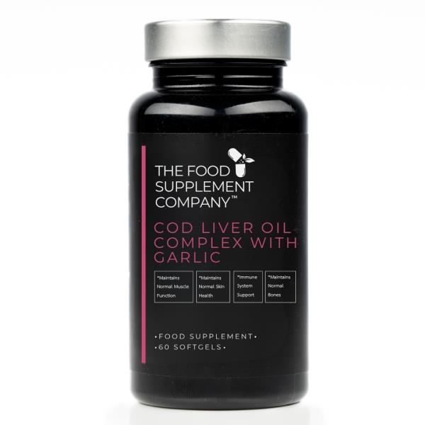 FSC Cod Liver Oil Complex with Garlic 60 Softgel Capsules (Case of 6)