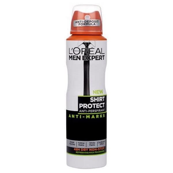 L'Oreal Men Expert Anti-Perspirant Spray Shirt Protect 150ml (Case of 6)