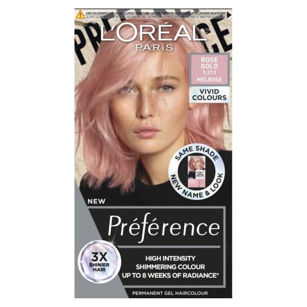 L'Oreal Preference Vivids 9.213 Rose Gold (Case of 3)