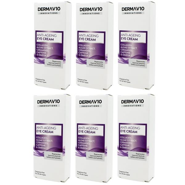 Derma V10 Innovations Anti-Ageing Eye Cream 15ml (Case of 6)