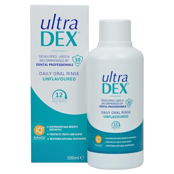 Ultradex Daily Oral Rinse Unflavoured 500ml (Case of 6)