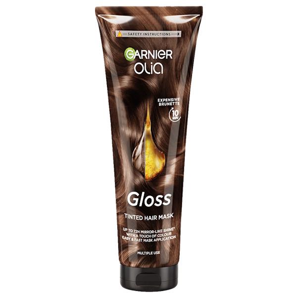 (LT) Garnier Olia Gloss Tinted Hair Mask Expensive Brunette 150ml (Case of 6)