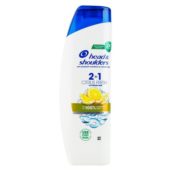 Head & Shoulders 2in1 Shampoo Citrus Fresh 330ml (Case of 6)