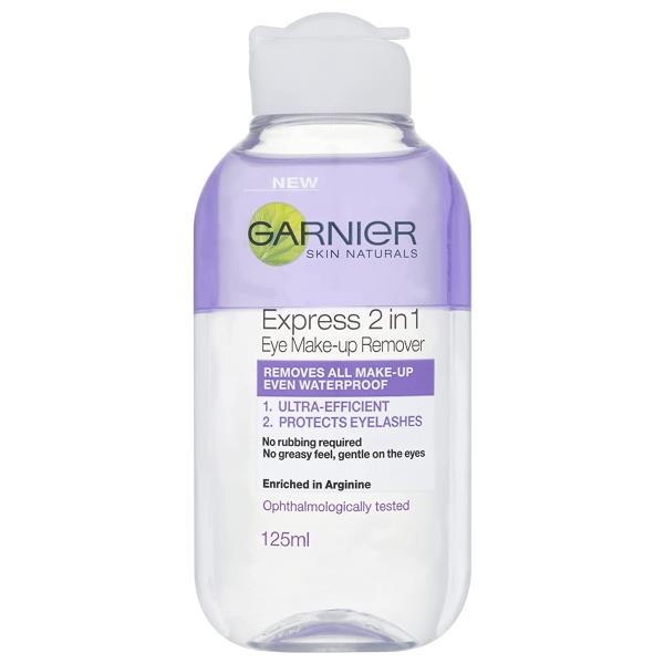 Garnier Skin Naturals Express 2in1 Eye Make-Up Remover 125ml (Case of 6)