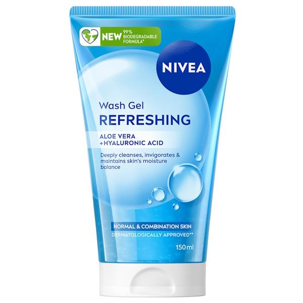 Nivea Wash Gel Refreshing 150ml (Case of 6)