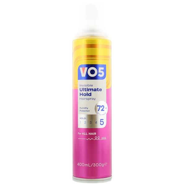 VO5 Invisible Ultimate Hold Hairspray 400ml (Case of 6)