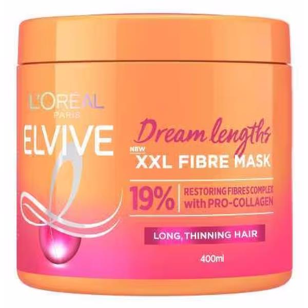 (LT) L'Oreal Elvive Dream Lengths XXL Fibre Mask 400ml (Case of 6)