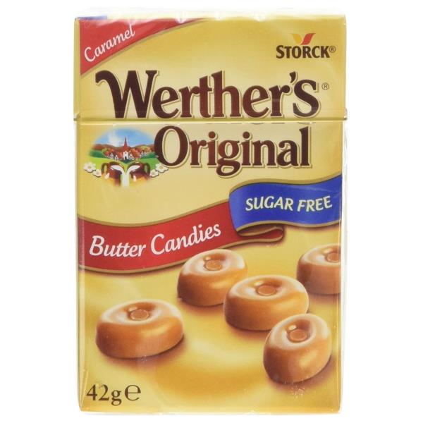 Werther's Original Sugar Free Butter Candies 42g (Case of 10)