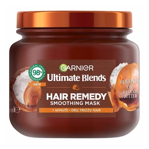 Garnier Ultimate Blends Hair Remedy Smoothing Mask 340ml (Case of 6)