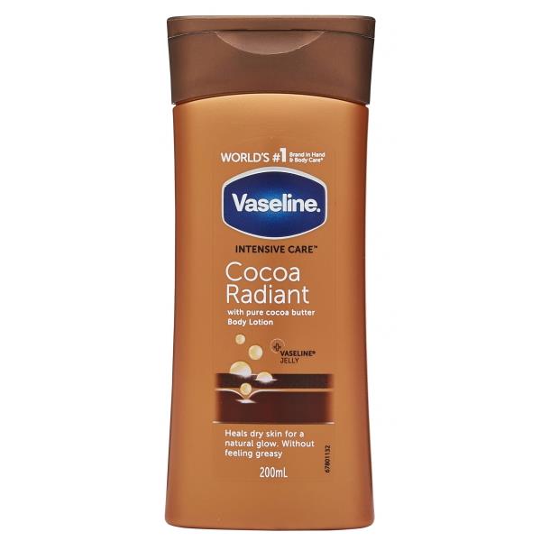 Vaseline Intensive Care Cocoa Radiant Body Lotion 200ml (Case of 6)