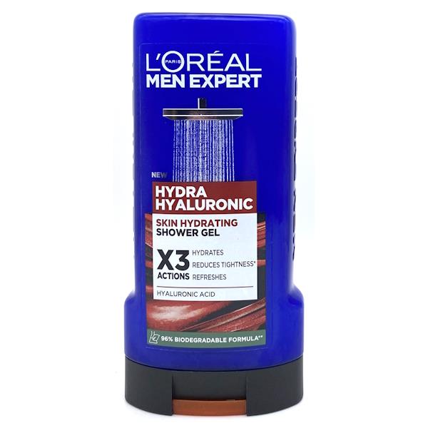 L'Oreal Men Expert Hydra Hyaluronic Shower Gel 300ml (Case of 6)