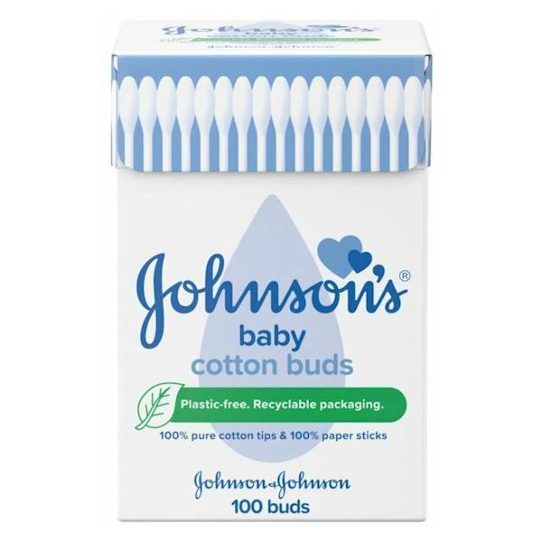 Johnson's Baby Cotton Buds 100 Buds (Case of 6)
