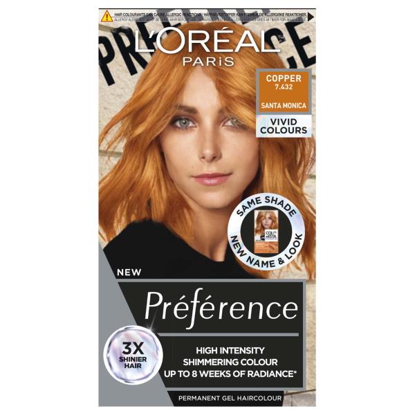 L'Oreal Preference Vivids 7.432 Copper (Case of 3)