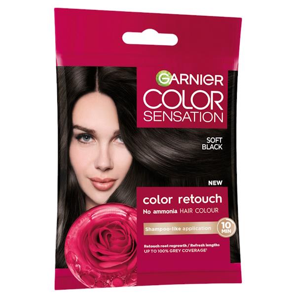 Garnier Color Sensation Color Retouch 2.0 Soft Black (Case of 6)