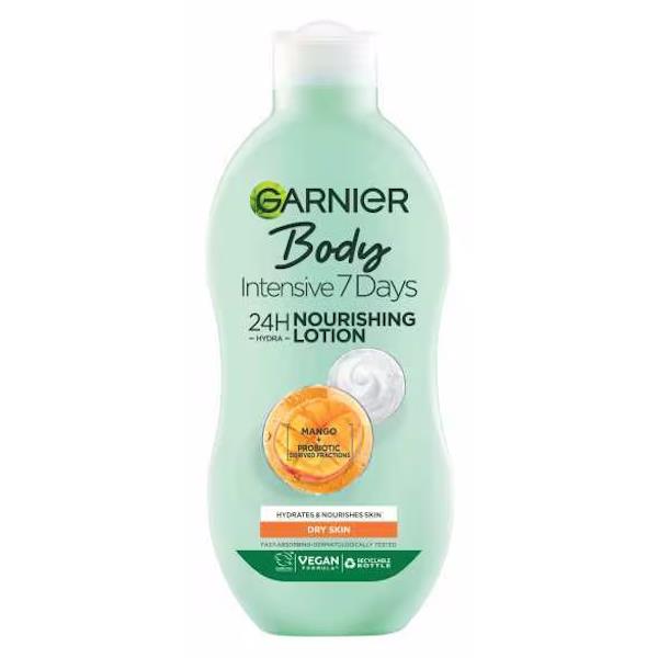 (LT) Garnier Body Intensive 7 Days Nourishing Lotion Mango Oil Dry Skin 400ml (Case of 6)