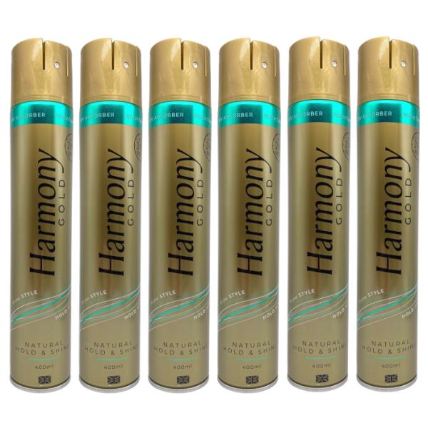Harmony Gold Hairspray Natural Hold 400ml (Case of 6)