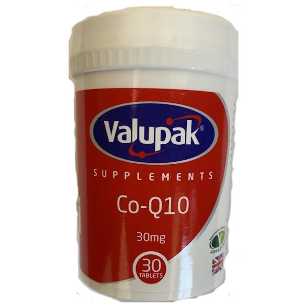 Valupak Co-Q10 30mg 30 Tablets (Case of 6)