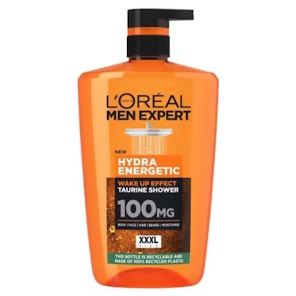 (LT) L'Oreal Men Expert Hydra Energetic Taurine Shower Gel 1L (Case of 6)
