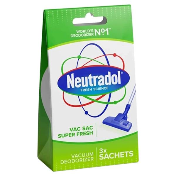 Neutradol Vac Sac Super Fresh 3 Sachets (Case of 12)