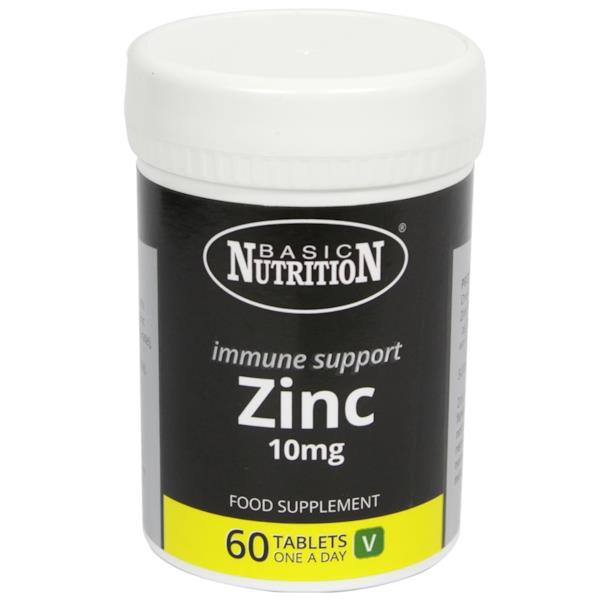 Basic Nutrition Immune Support Zinc 10mg 60 Tablets (Case of 6)