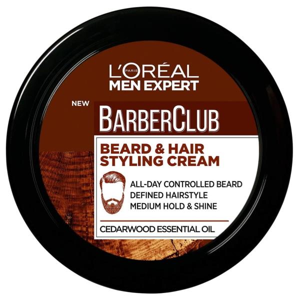 L'Oreal Men Expert Barber Club Beard & Hair Styling Cream 75ml (Case of 6)
