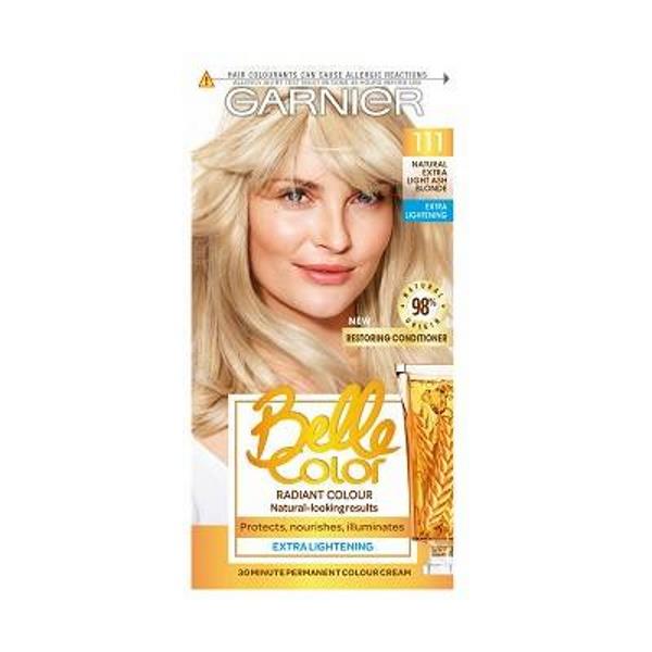 Garnier Belle Color Permanent Colour 111 Natural Extra Light Ash Blonde (Case of 3)