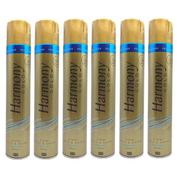 Harmony Gold Hairspray Firm Hold 400ml (Case of 6)