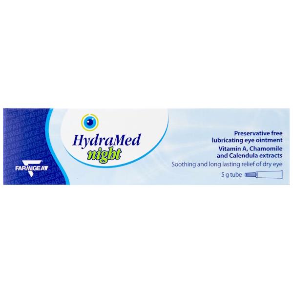 HydraMed Night Lubricating Eye Ointment 5g (Case of 6)
