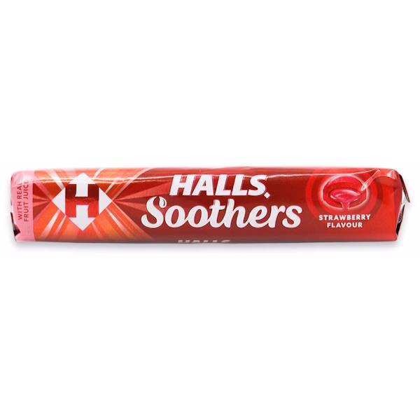 Halls Soothers Strawberry Flavour 45g