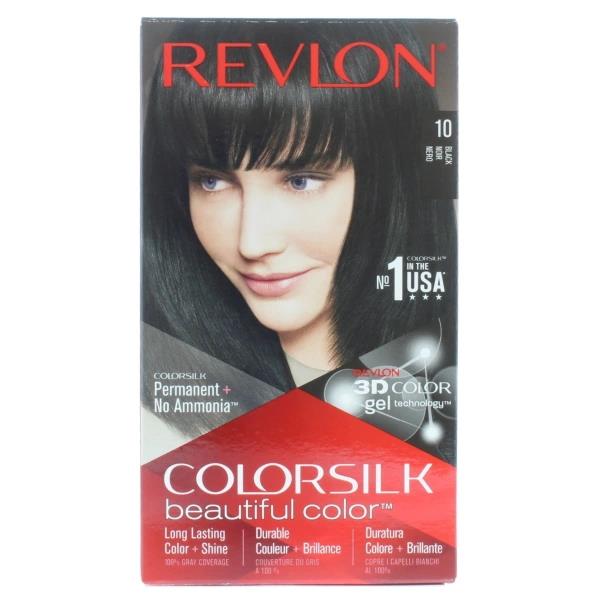 Revlon Colorsilk Permanent Colour 10 Black (Case of 3)