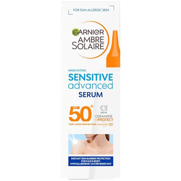 (LT) Garnier Ambre Solaire Sensitive Advanced SPF50+ Face & Body Serum 125ml (Case of 6)